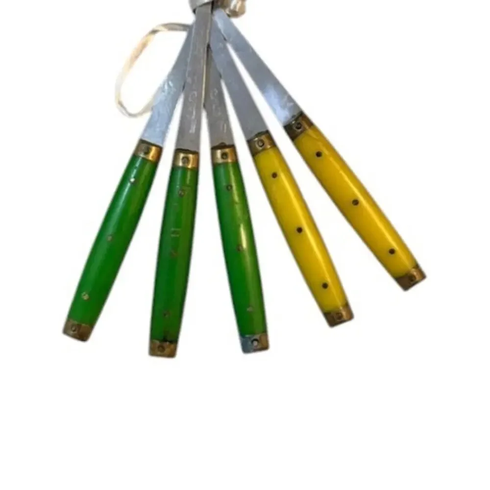 Vintage French Bistro 3-Tine Table Forks Set of 5 Made in France